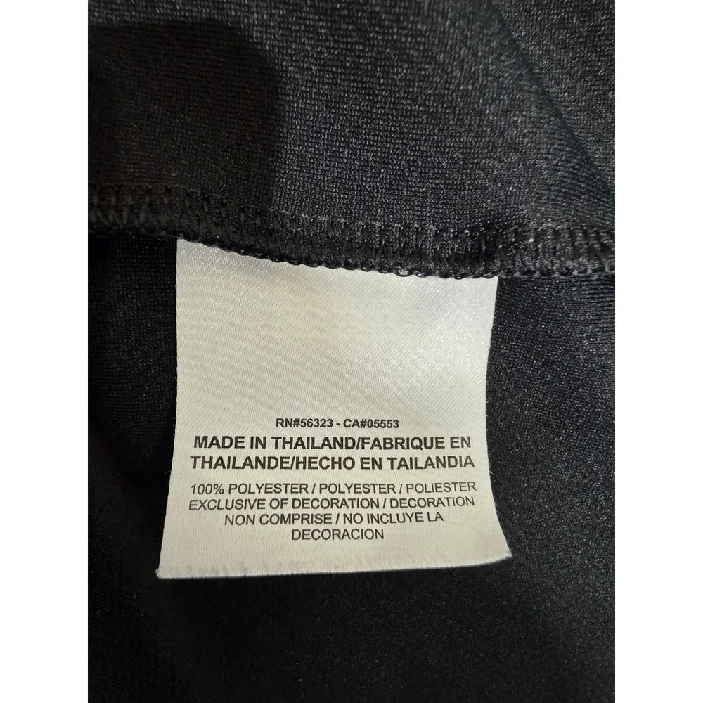 Nike Golf Mens Dri-FIT Black Polo Shirt Short Sleeve GAF Logo Large